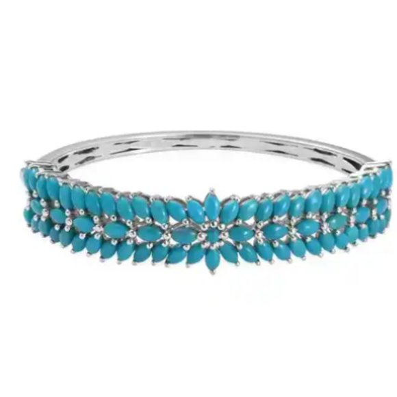 NWT - Sleeping Beauty Turquoise Bangle Bracelet 6.5 inch - Picture 1 of 4